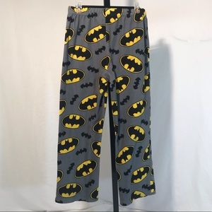 🟣DC Comics Boys Batman Pattern Pajama Pants -Gray